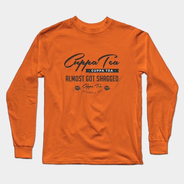 Cuppa Tea Original Long Sleeve T-Shirt by BrashBerry Studio